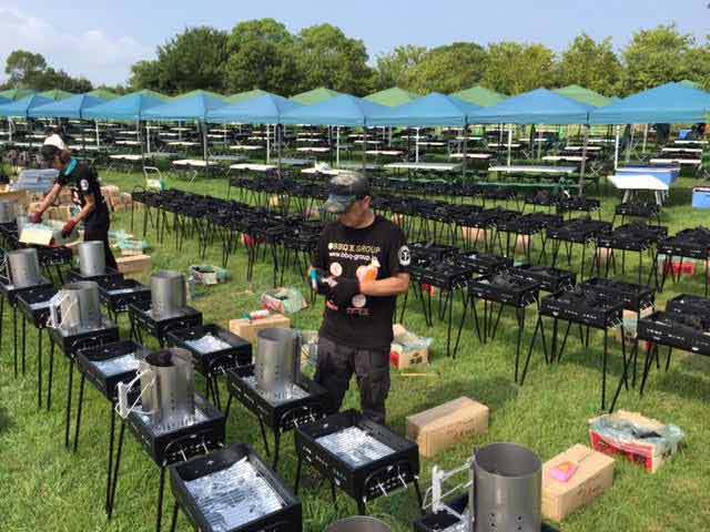 数百人規模の出張・宅配バーベキューにも楽々と対応できるBBQ王 鹿児島