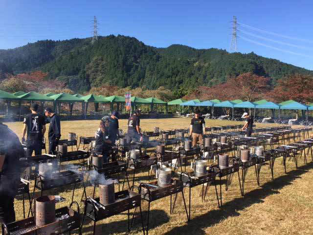一挙に5千名様のバーベキューに対応できるBBQ王サービス